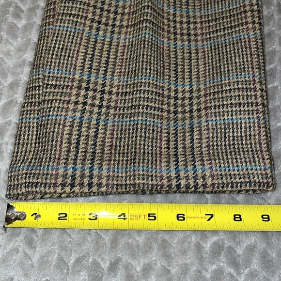 GAP Vintage Wool/Mohair Blend Lined Pants.  Size 8. Front pleats. Plaid. - Picture 7 of 14
